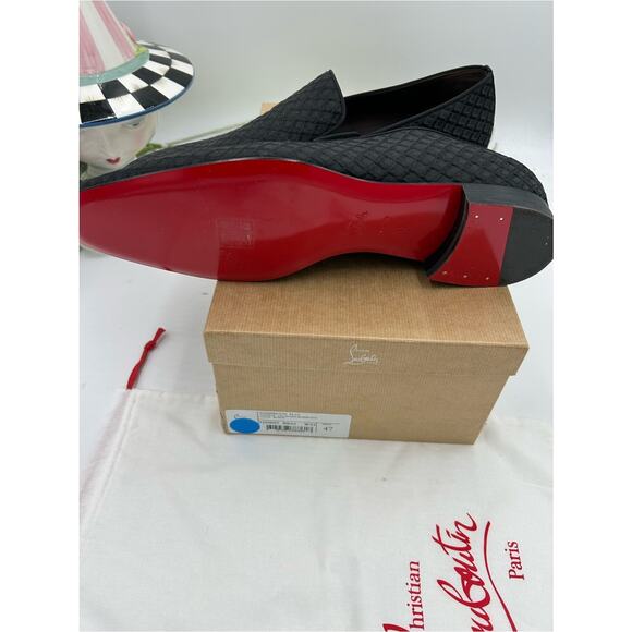 Men\'s Christian Louboutin dandelion jacquard loafers size 47 made in Italy main image 8